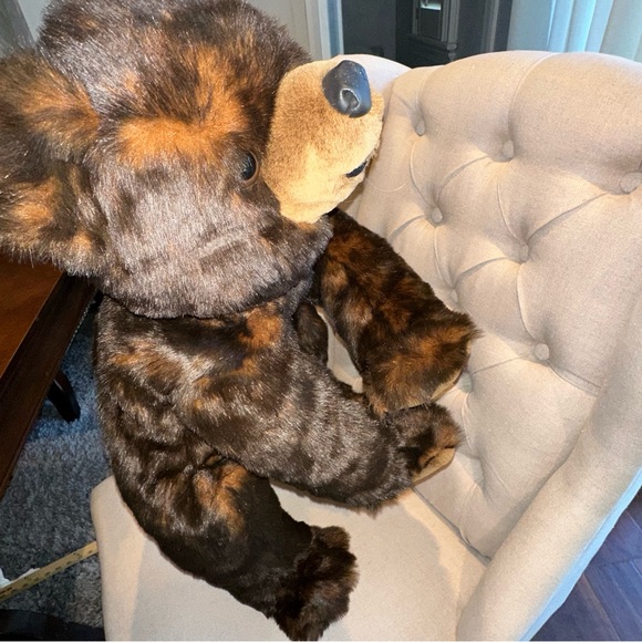 JLI The Petting Zoo? 90's Grizzly Brown Bear Plush 28" HUGE Christmas Gift MCM - Picture 10 of 16